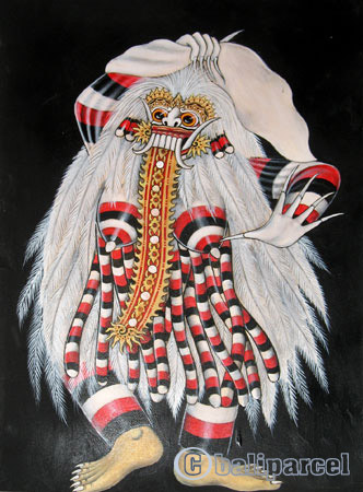 Balinese Dance Painting, Acrylic On Canvas