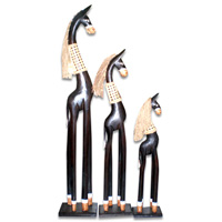 Zebra, Handmade From Albesia Wood