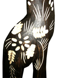 Giraffe, Handmade From Albesia Wood