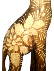 Giraffe, Handmade From Albesia Wood