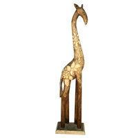 Giraffe, Handmade From Albesia Wood