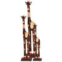 Giraffe Africa, Handmade From Albesia Wood