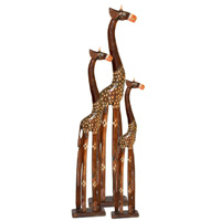 Giraffe, Handmade From Albesia Wood