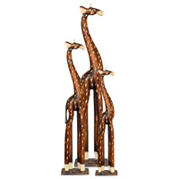Giraffe, Handmade From Albesia Wood