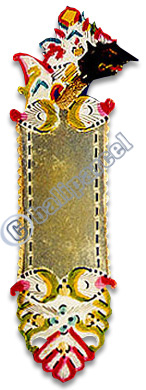 Leather Bookmark With Traditional Wayang Design
