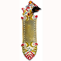 Leather Bookmark With Traditional Wayang Design