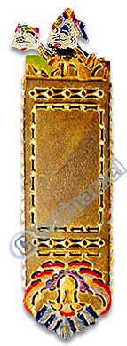 Leather Bookmark With Traditional Wayang Design
