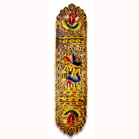 Leather Bookmark With Traditional Wayang Design