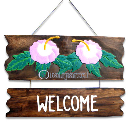 Welcome Wallhanging (Can Request The Text On Board).