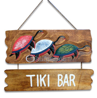 Tiki Wallhanging (can Request The Text On Board).