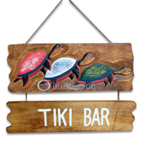 Tiki Wallhanging (can Request The Text On Board).