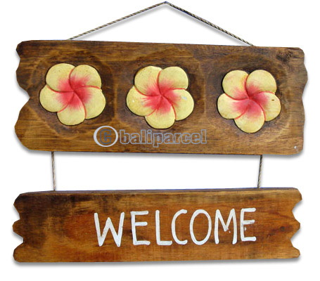 Welcome Wallhanging (can Request The Text On Board).
