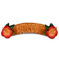 Welcome Wallhanging (can Request The Text On Board).