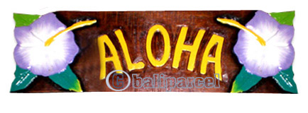 Aloha Wallhanging (can Request The Text On Board).