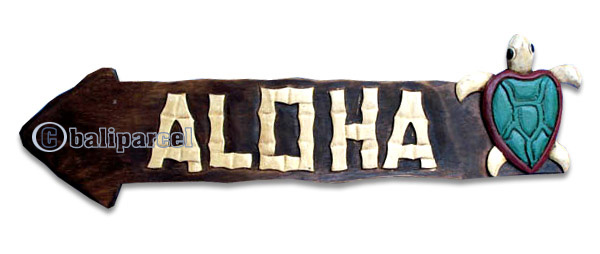 Aloha Wallhanging (can Request The Text On Board).