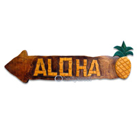 Aloha Wallhanging (can Request The Text On Board).