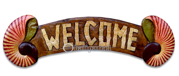 Welcome Wallhanging (can Request The Text On Board).