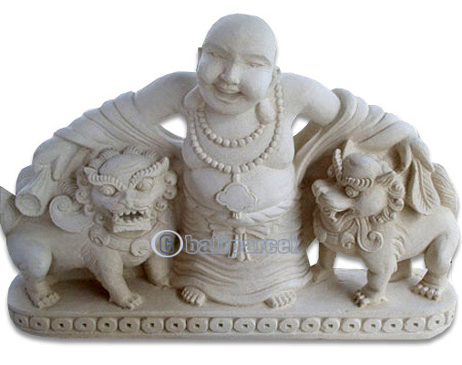 Happy Buddha Stone Carving