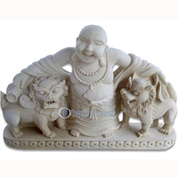Happy Buddha Stone Carving