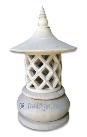 Garden Lamp Stone Carving