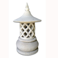 Garden Lamp Stone Carving