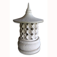 Garden Lamp Stone Carving