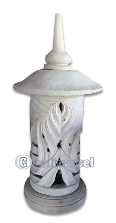 Garden Lamp Stone Carving