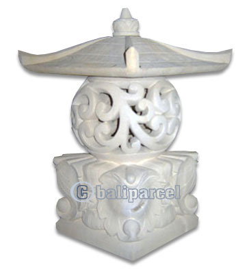Garden Lamp Stone Carving