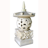 Garden Lamp Stone Carving