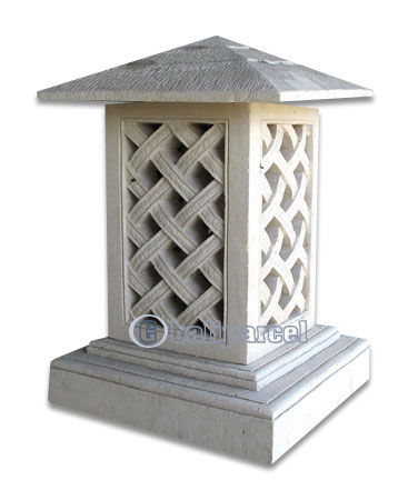 Garden Lamp Stone Carving