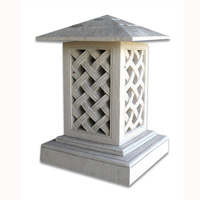 Garden Lamp Stone Carving
