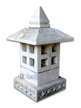 Garden Lamp Stone Carving