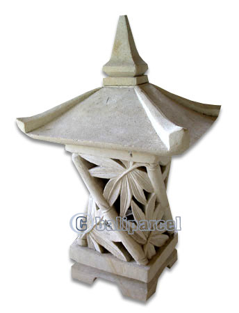 Garden Lamp Stone Carving