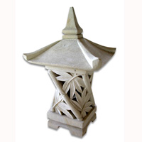Garden Lamp Stone Carving
