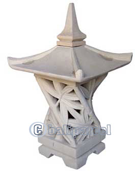 Garden Lamp Stone Carving