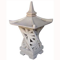 Garden Lamp Stone Carving