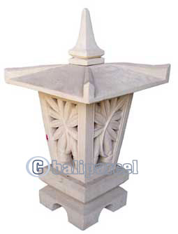 Garden Lamp Stone Carving