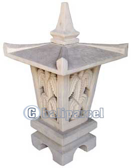 Garden Lamp Stone Carving
