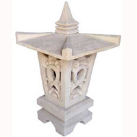 Garden Lamp Stone Carving