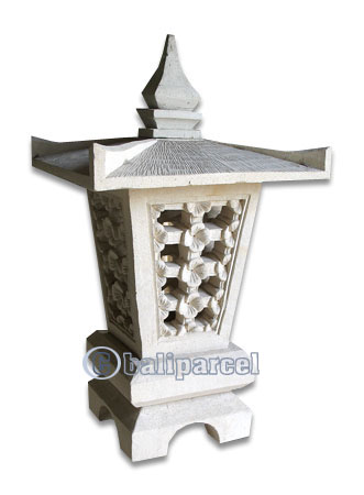 Garden Lamp Stone Carving