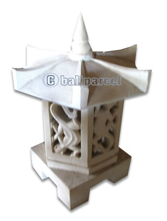 Garden Lamp Stone Carving