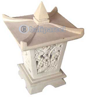 Garden Lamp Stone Carving