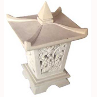 Garden Lamp Stone Carving