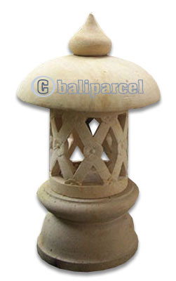 Garden Lamp Stone Carving