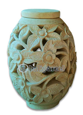 Garden Lamp Stone Carving