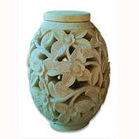 Garden Lamp Stone Carving