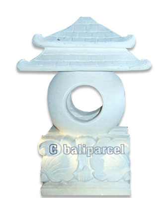Garden Lamp Stone Carving