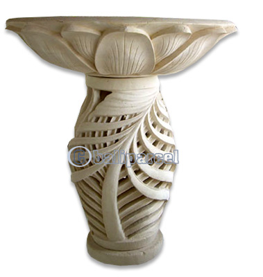 Handcrafted Lantern With Bowl Handmade From Stone