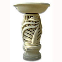 Handcrafted Lantern With Bowl Handmade From Stone