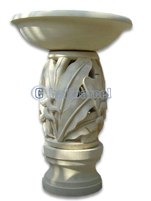 Handcrafted Lantern With Bowl Handmade From Stone